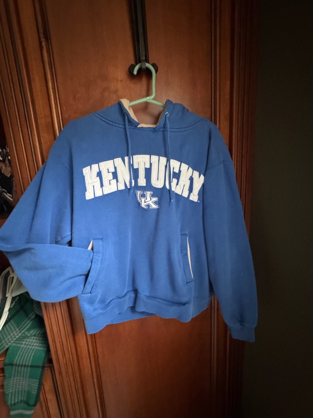 Champs Blue Hooded Pullover with White Logo